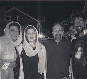 شهاب حسینی و اصغر فرهادی کنار همسرانشان+عکس