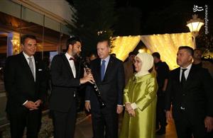 تیپ اردوغان و همسرش در عروسی فوتبالیست مشهور+عکس