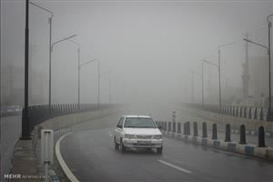 باران و مه گرفتگی در شمال کشور/ترافیک در آزادراه کرج