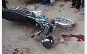 تصادف مرگبار تراکتور با موتورسیکلت