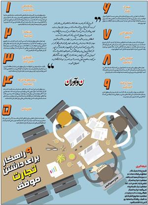 9 راهکار برای داشتن تجارت موفق+ اینفوگرافیک