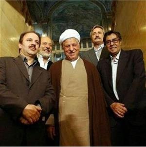 عکسی دیده نشده از مرحوم خسرو شکیبایی در کنار آیت الله هاشمی