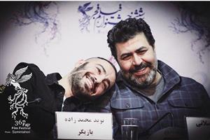 ژست عاشقانه و عجیب دو بازیگر مشهور در جشنواره فیلم فجر+عکس
