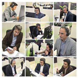 مدیران ارشد بانک قرض‌الحسنه مهر ایران در مرکز ارتباط با مشتریان پاسخگوی مشتریان هستند

