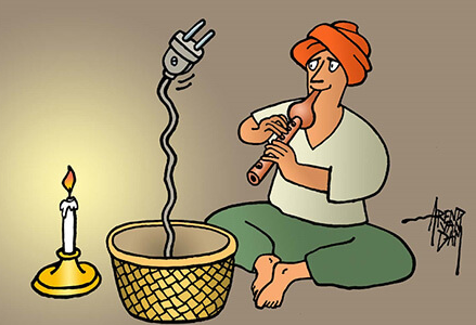 کاریکاتور خاموشی