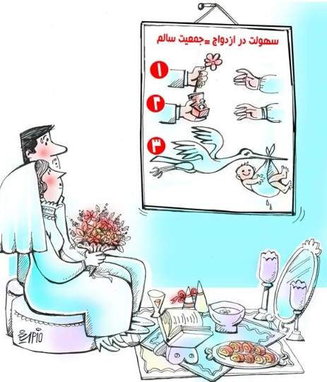 کاریکاتور ازدواج آسان