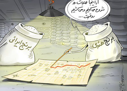 کاریکاتور گرانی برنج